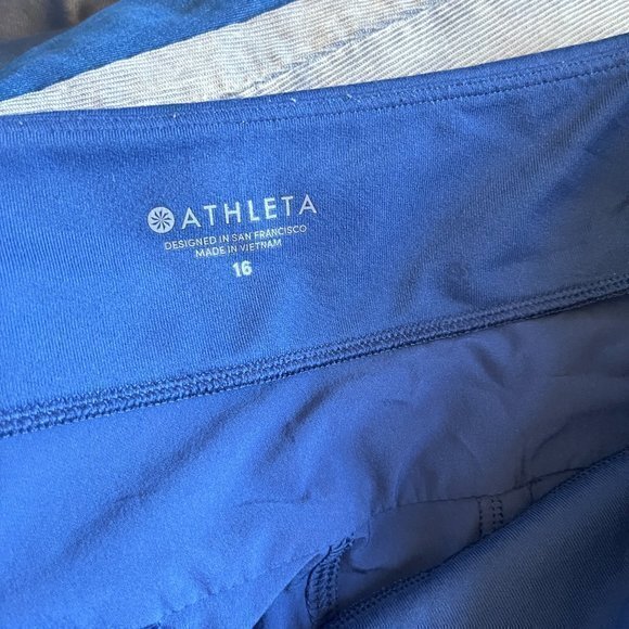 Athleta Soho Jogger Pants Blue Stretch Pull On Athleisure Women's Plus Size 16 - Picture 8 of 10